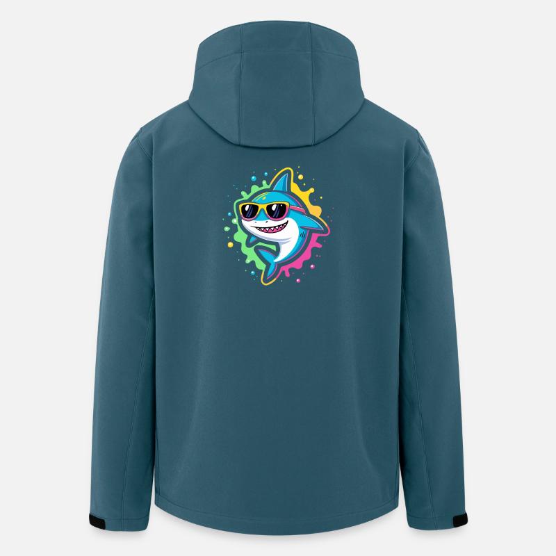 Neon Shark Pop Glasses - Men’s Recycled Softshell Jacket by Stanley/Stella - stargazer
