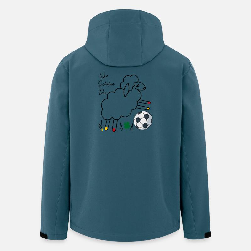 Wir Schafen das - Recycelte Männer Softshell-Jacke von Stanley/Stella - Dunkles Petrol