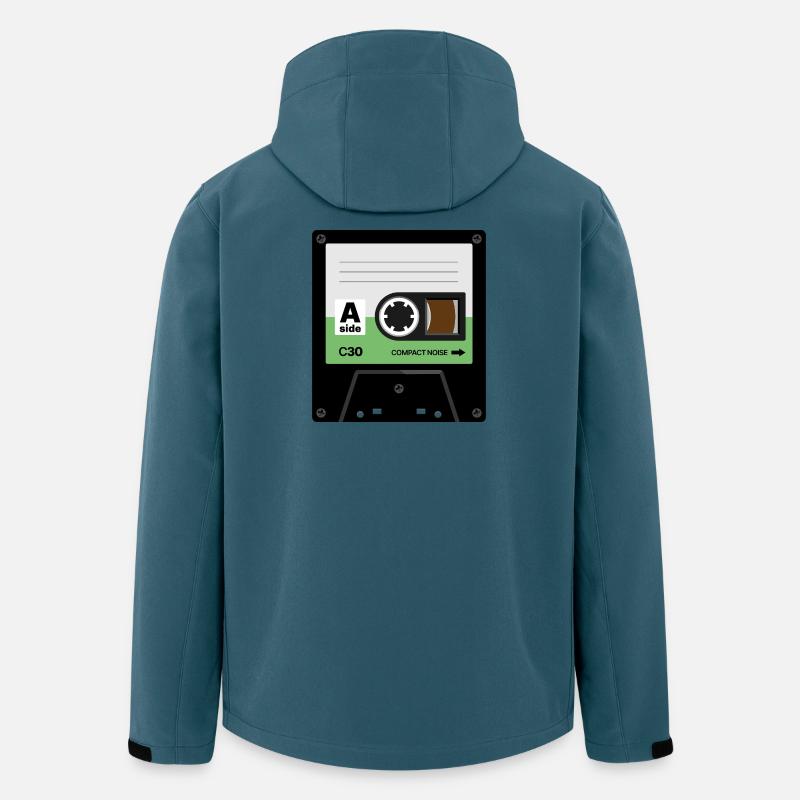 Winzige Kassette - Recycelte Männer Softshell-Jacke von Stanley/Stella - Dunkles Petrol