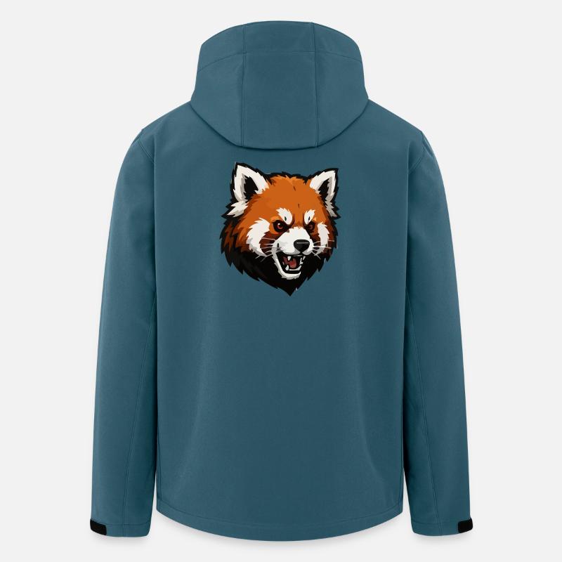 Renard agressif - Veste softshell homme en polyester recyclé Stanley/Stella - bleu pétrole foncé