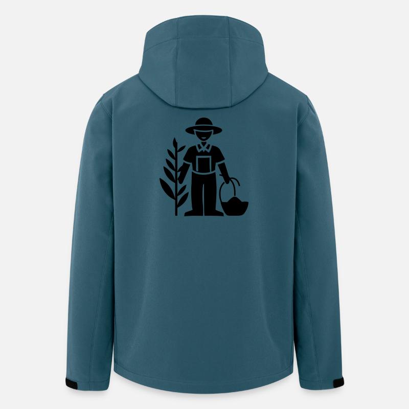 Farmer Bauer - Recycelte Männer Softshell-Jacke von Stanley/Stella - Dunkles Petrol