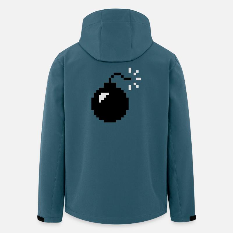 Pixel Bomb | Bombe | Explosion - Men’s Recycled Softshell Jacket by Stanley/Stella - stargazer