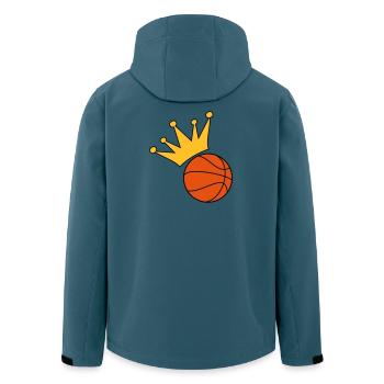 Basketball - Veste softshell homme en polyester recyclé Stanley/Stella - bleu pétrole foncé - Dos - AI Model Male 185 light (185cm)