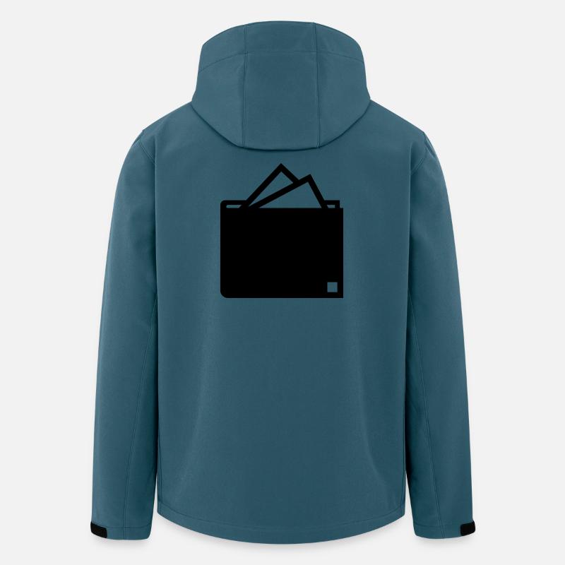 Geld - Recycelte Männer Softshell-Jacke von Stanley/Stella - Dunkles Petrol