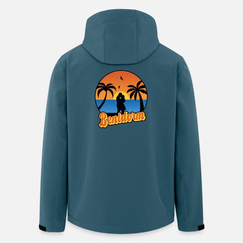 Benidorm - Recycelte Männer Softshell-Jacke von Stanley/Stella - Dunkles Petrol