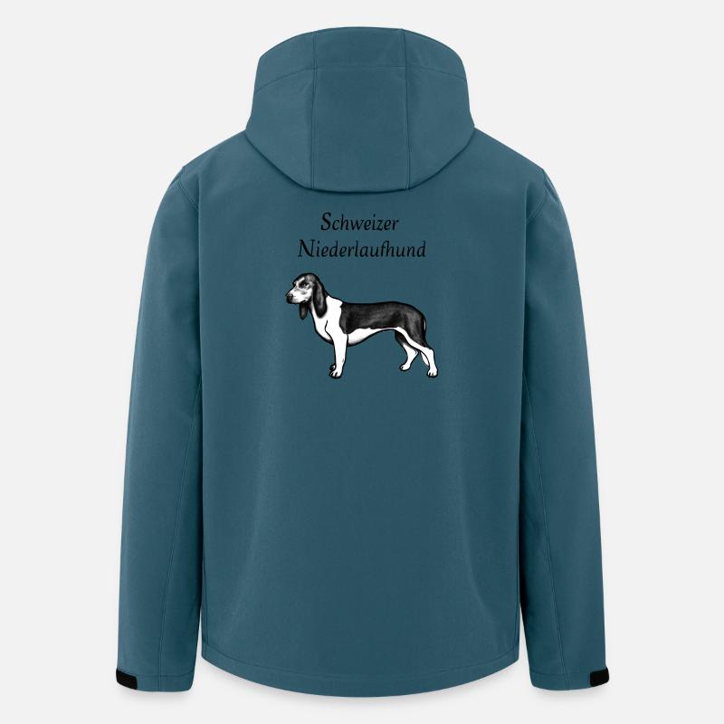 Schweizer Niederlaufhund - Recycelte Männer Softshell-Jacke von Stanley/Stella - Dunkles Petrol