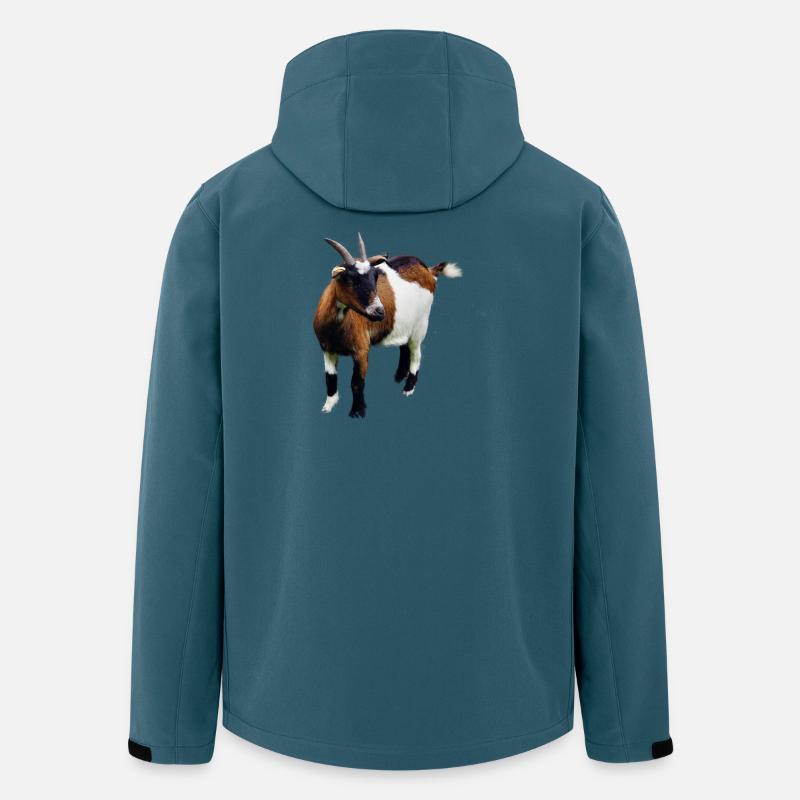 Ziege - Recycelte Männer Softshell-Jacke von Stanley/Stella - Dunkles Petrol