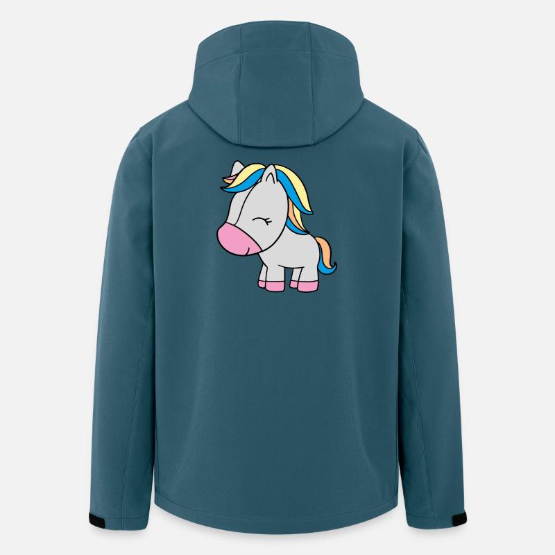 kleines Einhorn - Recycelte Männer Softshell-Jacke von Stanley/Stella - Dunkles Petrol