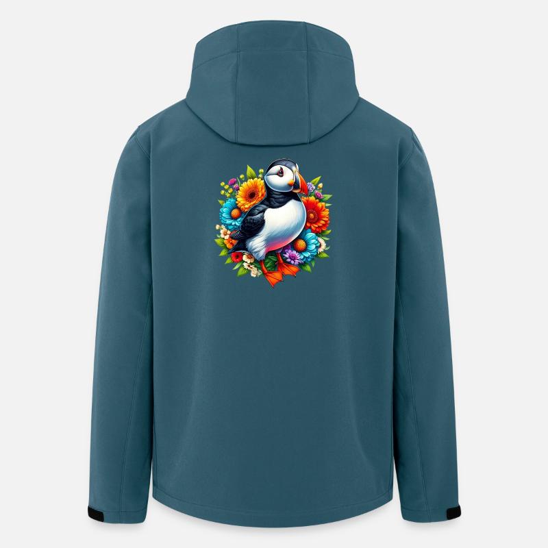 Papageitaucher - Recycelte Männer Softshell-Jacke von Stanley/Stella - Dunkles Petrol