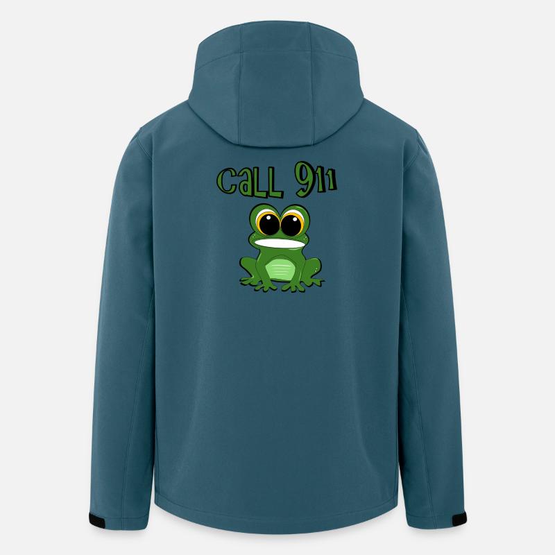 Frosch Grenouille - Recycelte Männer Softshell-Jacke von Stanley/Stella - Dunkles Petrol