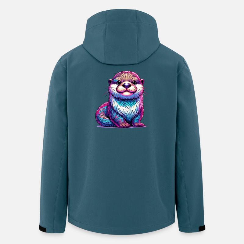 Otter - Recycelte Männer Softshell-Jacke von Stanley/Stella - Dunkles Petrol