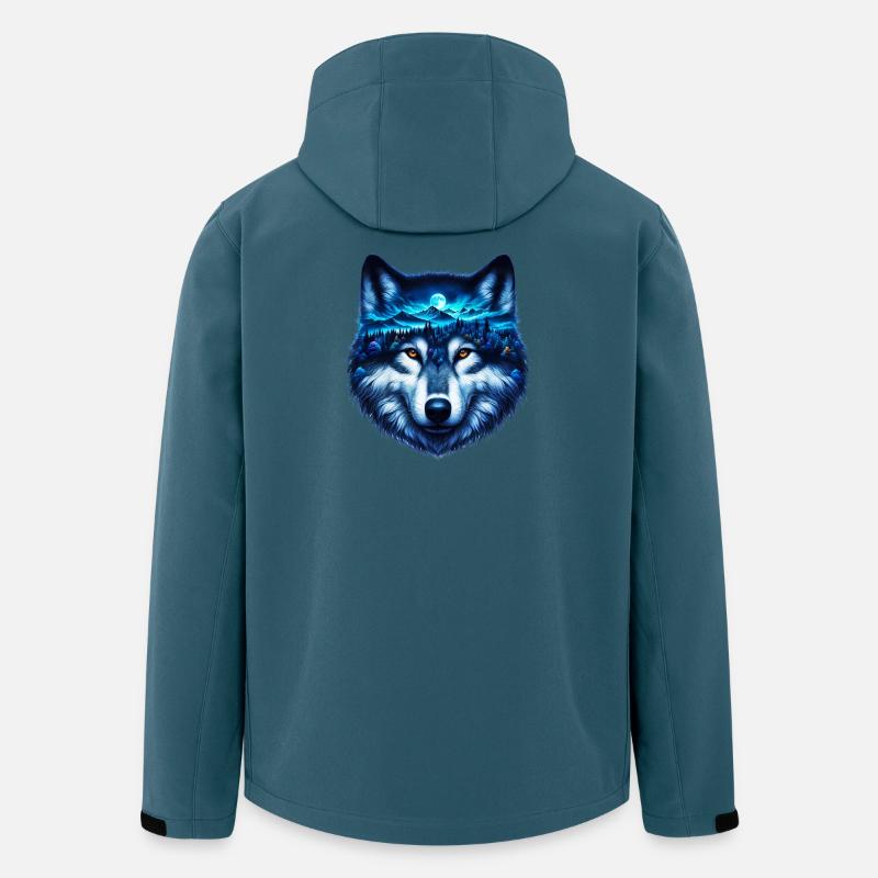 Wolf - Recycelte Männer Softshell-Jacke von Stanley/Stella - Dunkles Petrol