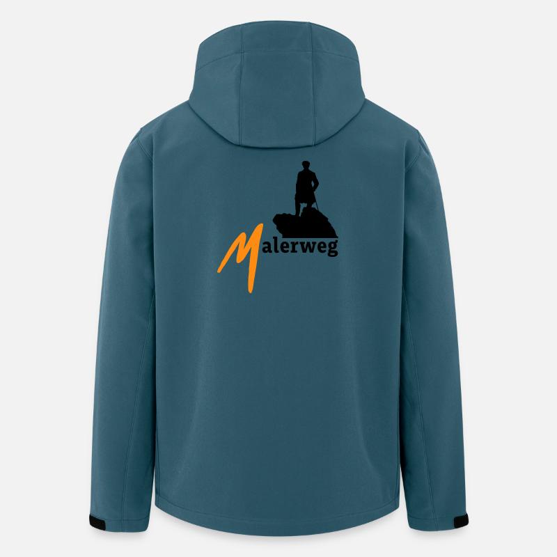 Malerweg Elbsandsteingebirge Sächsische Schweiz - Recycelte Männer Softshell-Jacke von Stanley/Stella - Dunkles Petrol