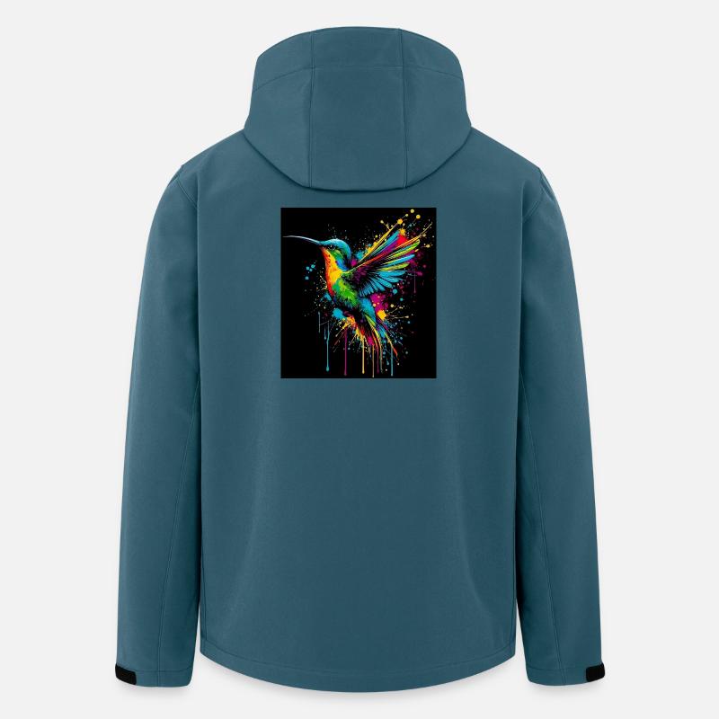 Kolibri - Recycelte Männer Softshell-Jacke von Stanley/Stella - Dunkles Petrol