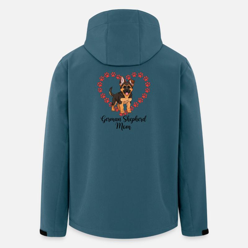 German Shepherd Mama Heart - Men’s Recycled Softshell Jacket by Stanley/Stella - stargazer