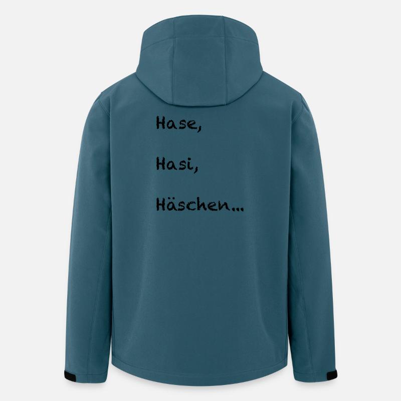 Hase, Hasi, Häschen - Recycelte Männer Softshell-Jacke von Stanley/Stella - Dunkles Petrol
