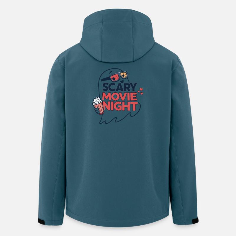 Ghost Night Horrorfilme - Recycelte Männer Softshell-Jacke von Stanley/Stella - Dunkles Petrol
