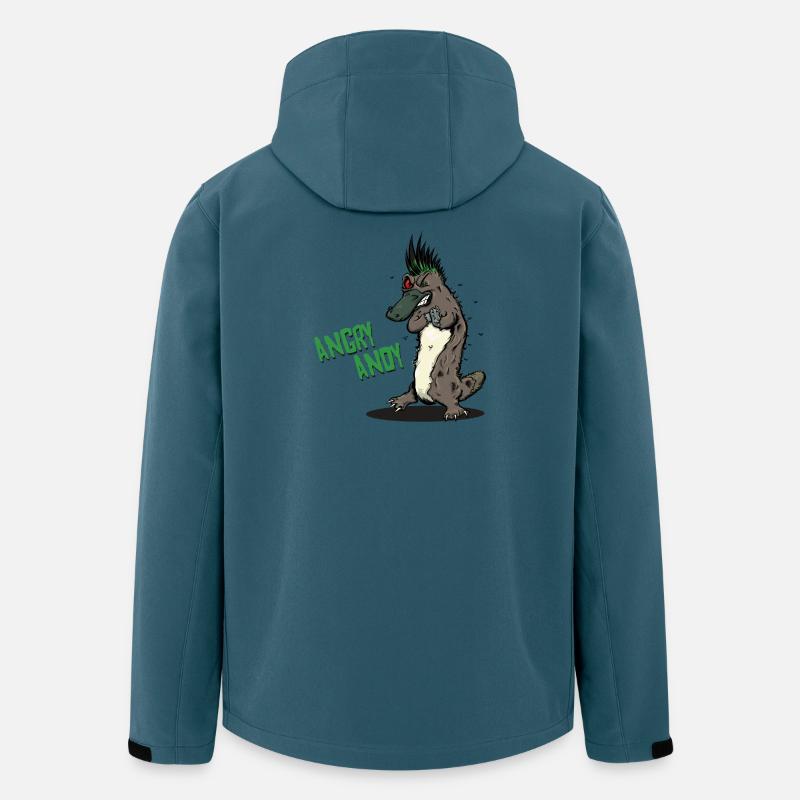 Angry Andy - Schnabeltier - Recycelte Männer Softshell-Jacke von Stanley/Stella - Dunkles Petrol