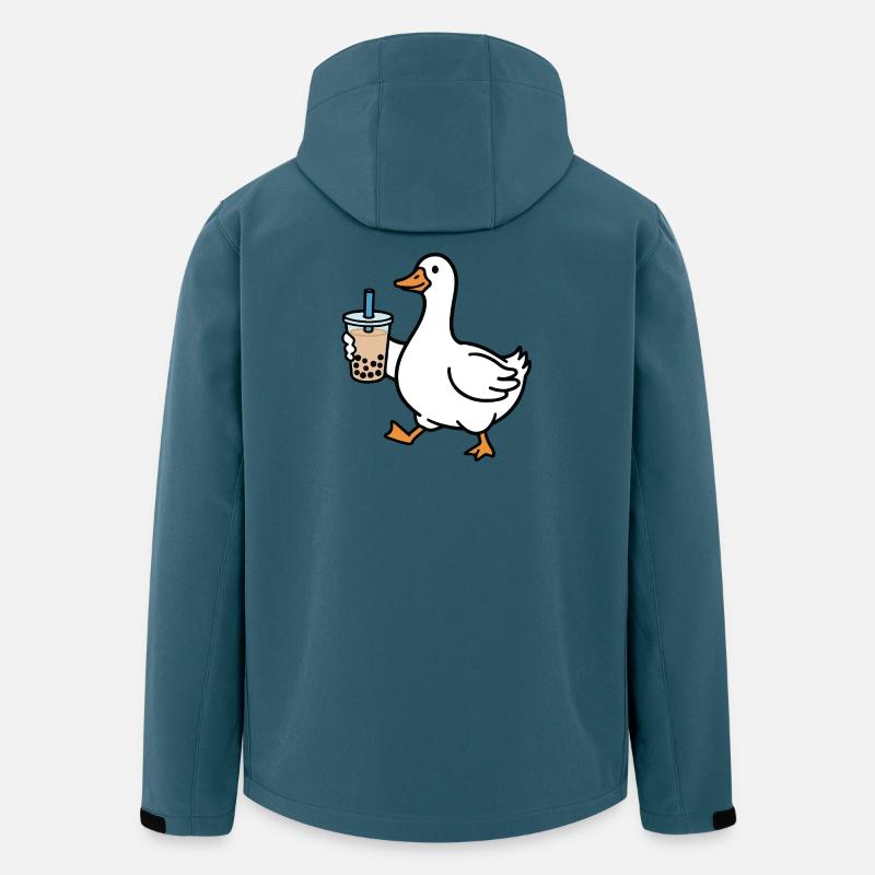 Croaking duck with bubble tea - Men’s Recycled Softshell Jacket by Stanley/Stella - stargazer