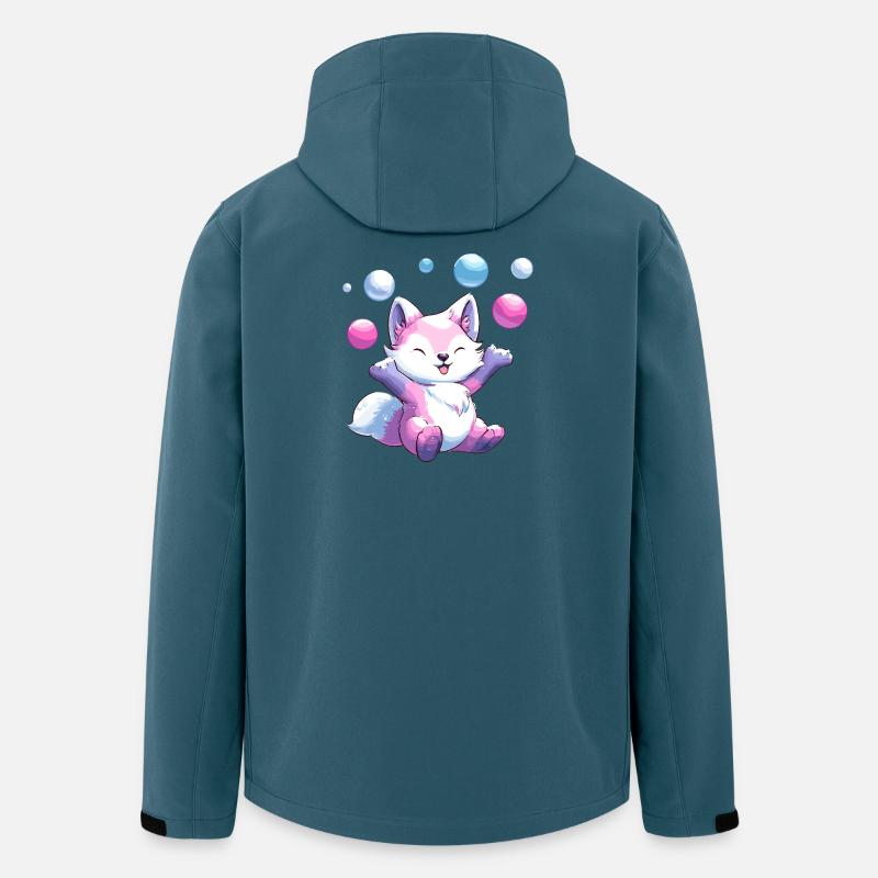 Pastellfuchs Ballonfest - Recycelte Männer Softshell-Jacke von Stanley/Stella - Dunkles Petrol
