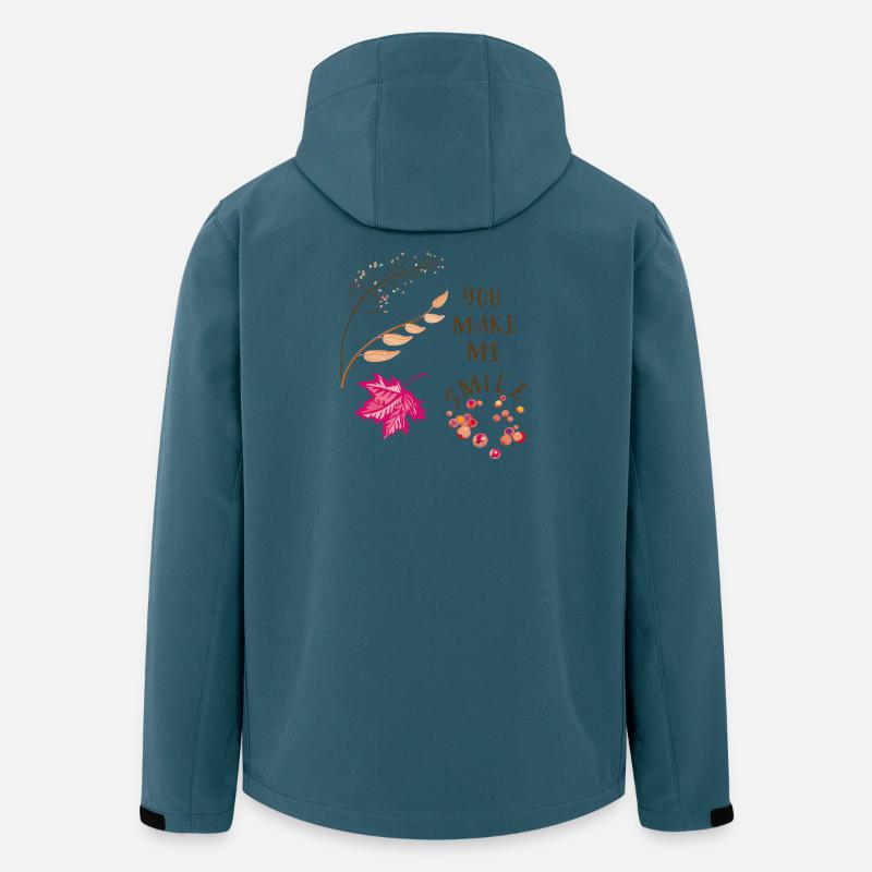 Du bringst mich zum Lächeln - Recycelte Männer Softshell-Jacke von Stanley/Stella - Dunkles Petrol