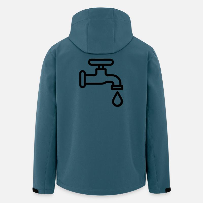 Klopfen - Recycelte Männer Softshell-Jacke von Stanley/Stella - Dunkles Petrol