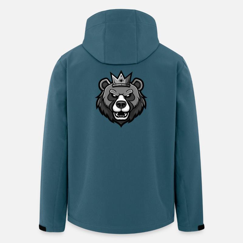 Bear Head Crown - Men’s Recycled Softshell Jacket by Stanley/Stella - stargazer