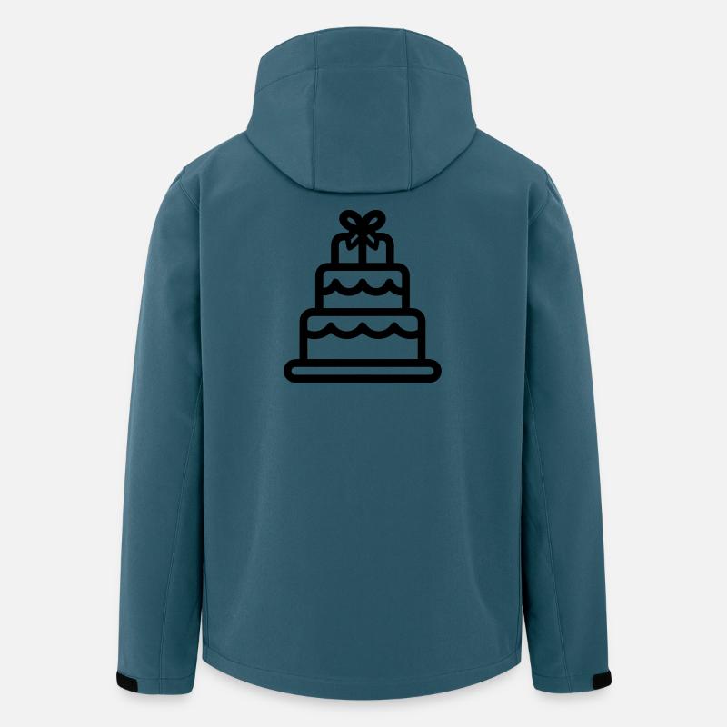 gâteau de mariage - Veste softshell homme en polyester recyclé Stanley/Stella - bleu pétrole foncé