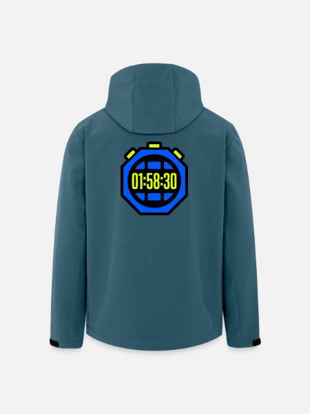 Stopwatch Best Time Half Marathon - Men’s Recycled Softshell Jacket by Stanley/Stella - stargazer