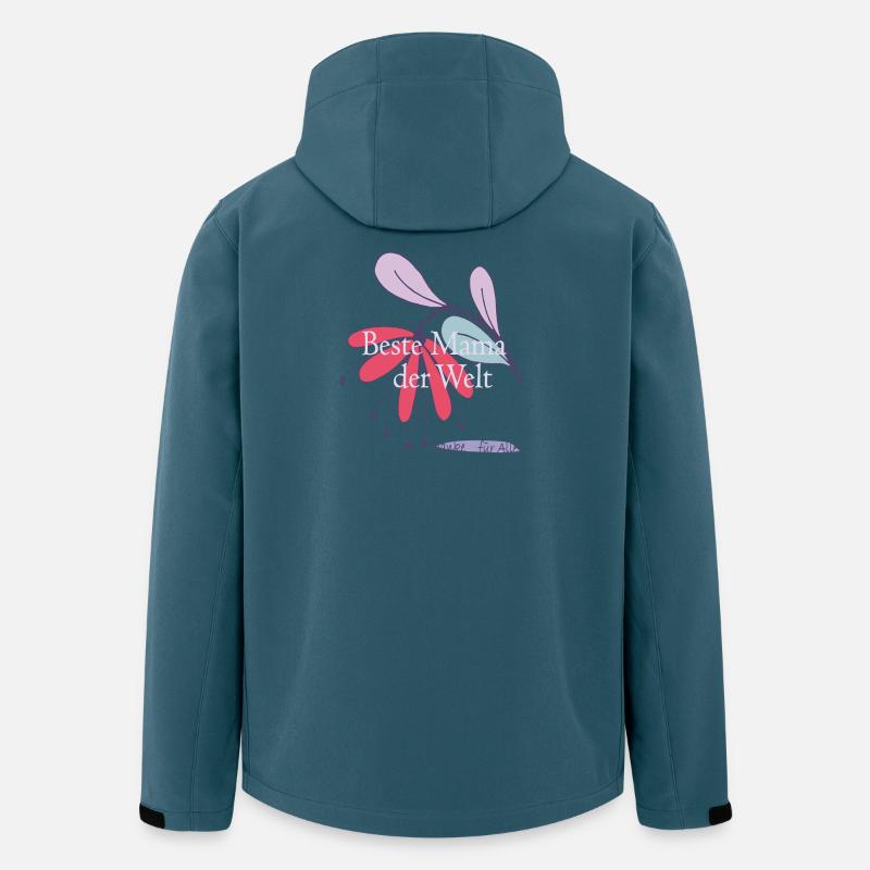Beste Mama der Welt  - Recycelte Männer Softshell-Jacke von Stanley/Stella - Dunkles Petrol