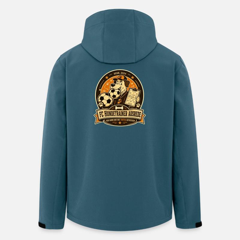 FC Hundetrainer Ausrede - Recycelte Männer Softshell-Jacke von Stanley/Stella - Dunkles Petrol