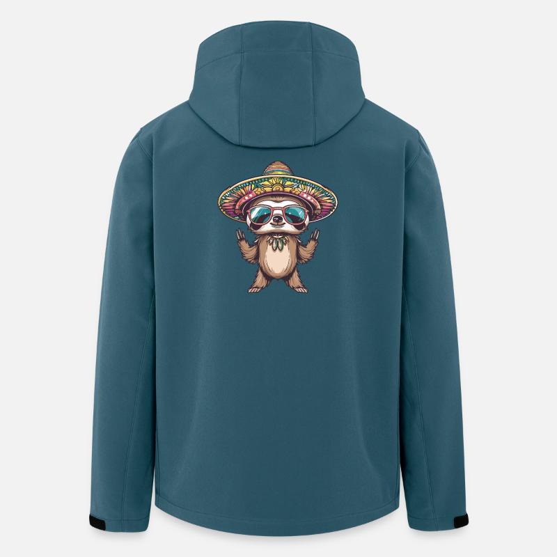Sloth Funny Sombrero - Men’s Recycled Softshell Jacket by Stanley/Stella - stargazer