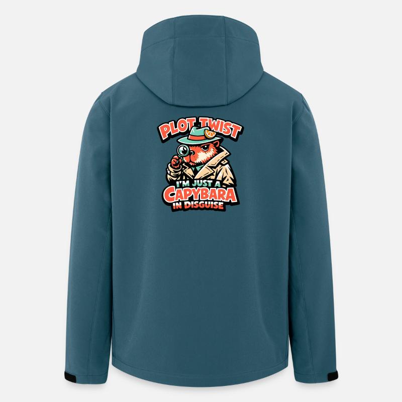 Plot Twist Capybara Detective - Men’s Recycled Softshell Jacket by Stanley/Stella - stargazer