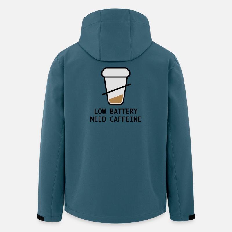 Kaffee - Recycelte Männer Softshell-Jacke von Stanley/Stella - Dunkles Petrol