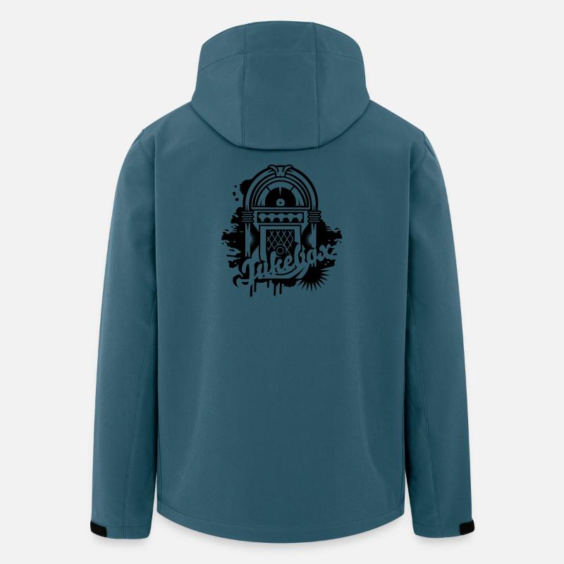 Jukebox Graffiti - Recycelte Männer Softshell-Jacke von Stanley/Stella - Dunkles Petrol