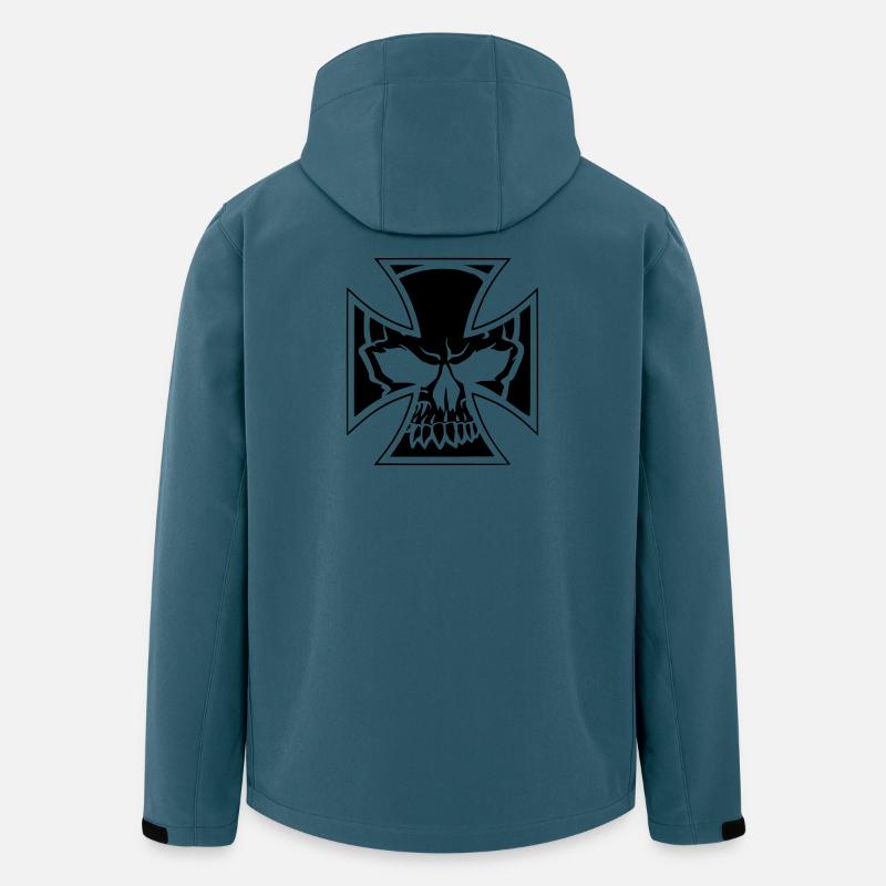 skull7 - Recycelte Männer Softshell-Jacke von Stanley/Stella - Dunkles Petrol