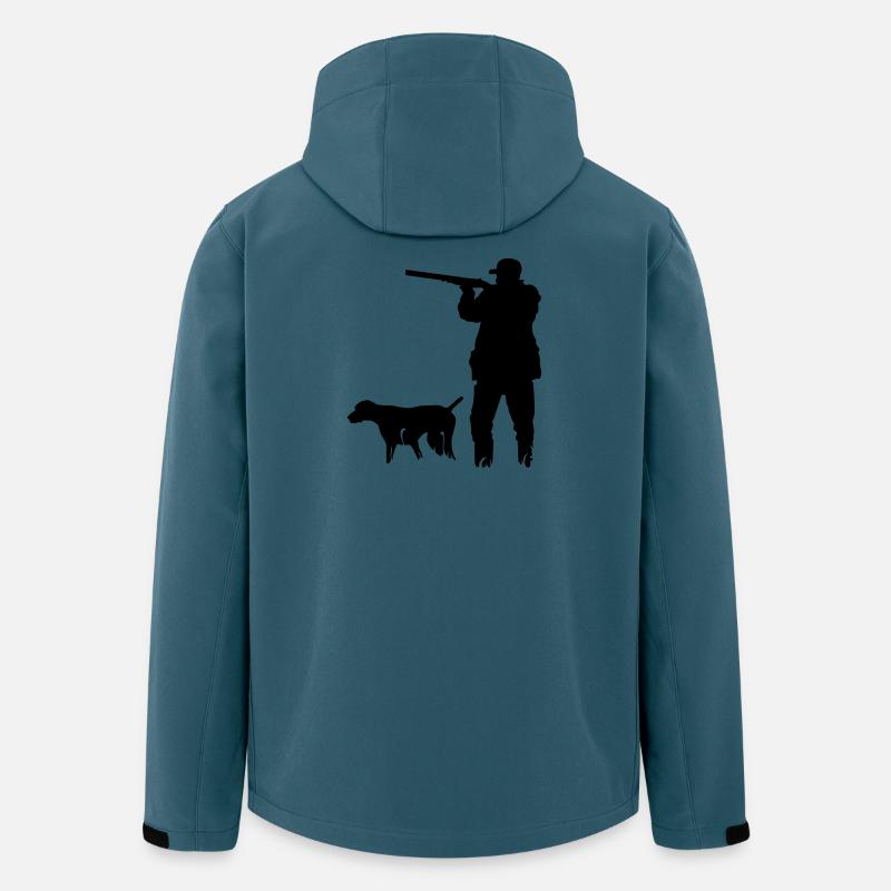 Jäger - Recycelte Männer Softshell-Jacke von Stanley/Stella - Dunkles Petrol