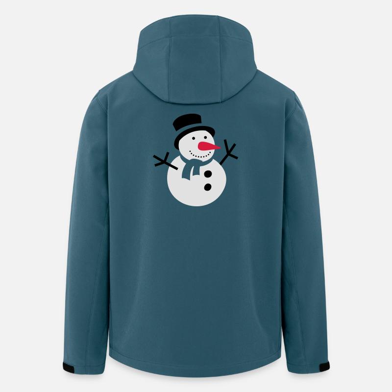 schneemann winter schnee - Recycelte Männer Softshell-Jacke von Stanley/Stella - Dunkles Petrol