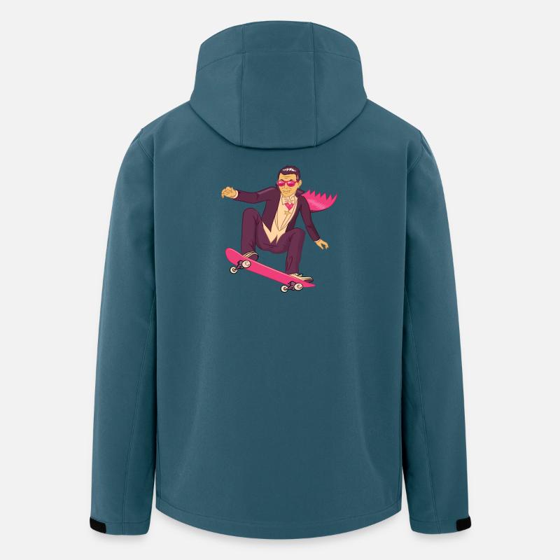 Skater Skating - Recycelte Männer Softshell-Jacke von Stanley/Stella - Dunkles Petrol