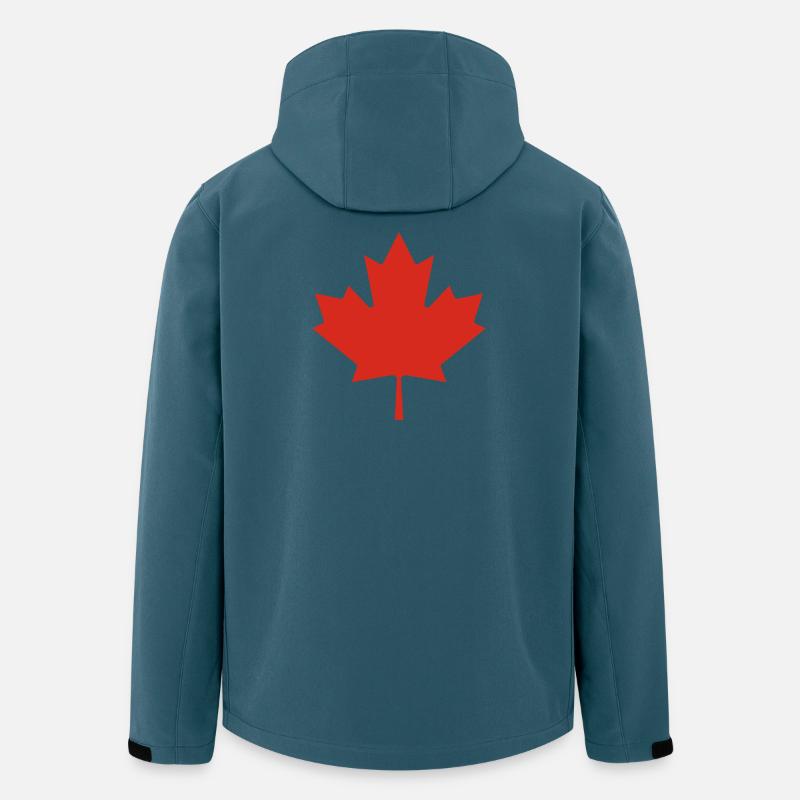 Montrez vos couleurs – Canada - Veste softshell homme en polyester recyclé Stanley/Stella - bleu pétrole foncé