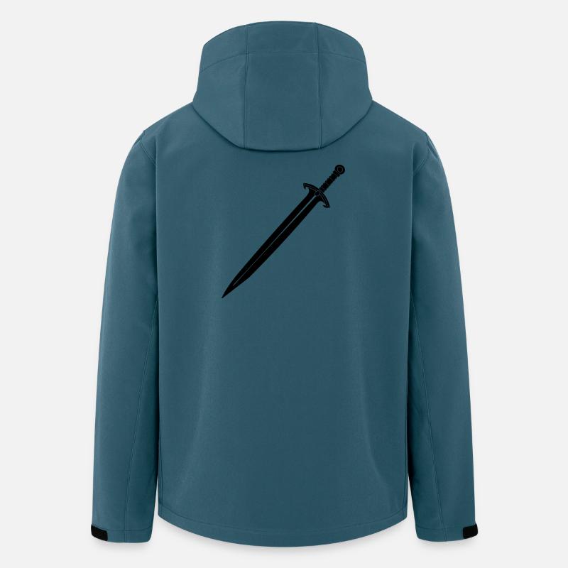 Épée de chevalier - Veste softshell homme en polyester recyclé Stanley/Stella - bleu pétrole foncé