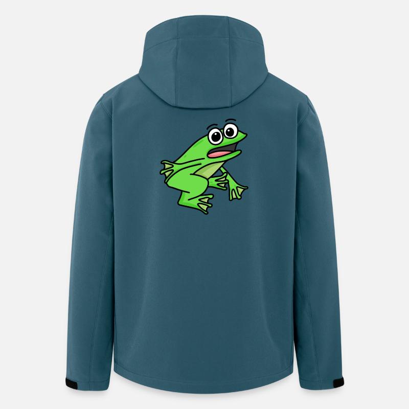 Frosch Motiv - Recycelte Männer Softshell-Jacke von Stanley/Stella - Dunkles Petrol