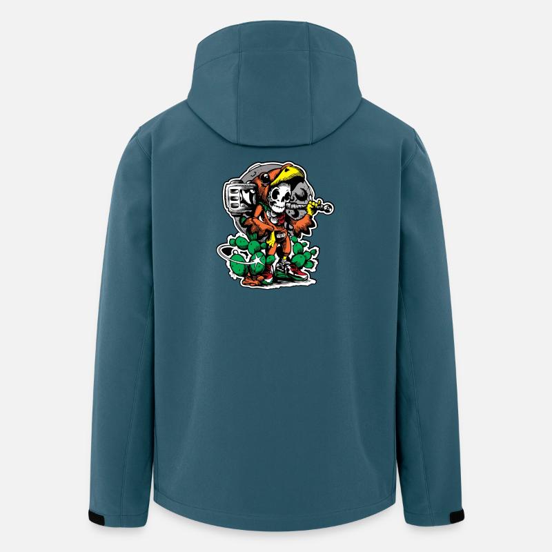 Aztekischer Krieger 2 - Recycelte Männer Softshell-Jacke von Stanley/Stella - Dunkles Petrol