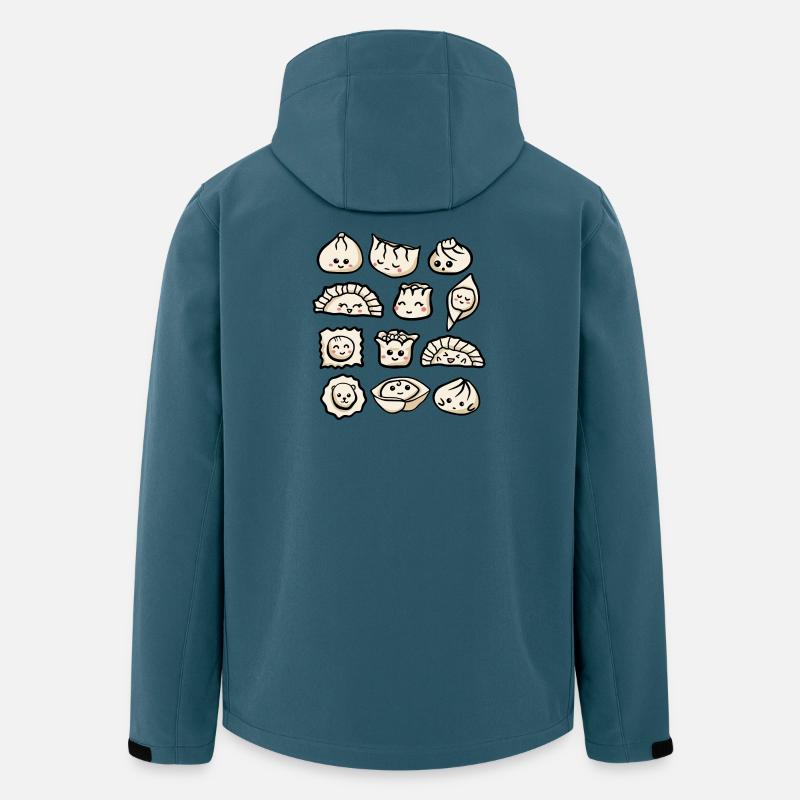 kawaii Teigtaschen - Recycelte Männer Softshell-Jacke von Stanley/Stella - Dunkles Petrol