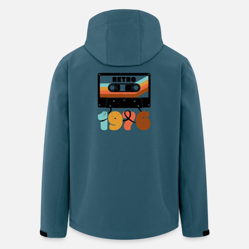 1976 Retro Musikkassette - Recycelte Männer Softshell-Jacke von Stanley/Stella - Dunkles Petrol
