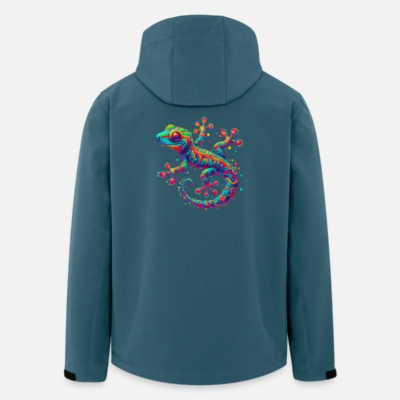Gecko - Veste softshell homme en polyester recyclé Stanley/Stella - bleu pétrole foncé