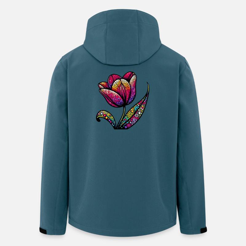 Tulpe - Recycelte Männer Softshell-Jacke von Stanley/Stella - Dunkles Petrol