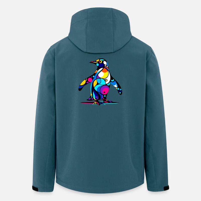 Pinguin - Recycelte Männer Softshell-Jacke von Stanley/Stella - Dunkles Petrol