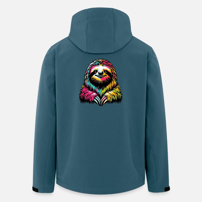 Faultier - Recycelte Männer Softshell-Jacke von Stanley/Stella - Dunkles Petrol