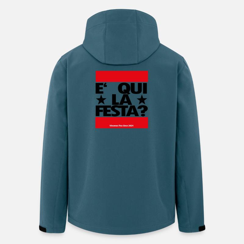 e qui la festa - Recycelte Männer Softshell-Jacke von Stanley/Stella - Dunkles Petrol